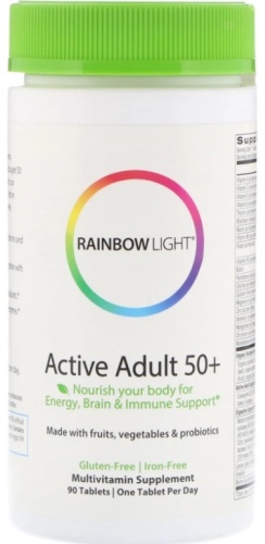 Rainbow Light мультивитамины Active Adult 50+ 90 таблеток