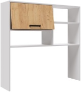 Полка Микон 212663023, 120х29x115 см, белый, светло-коричневый