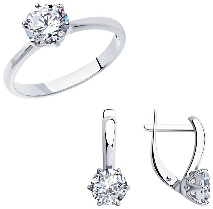Diamant 94-110-01633-1-94-120-01633-1 вес 5.19 г серебро, фианит