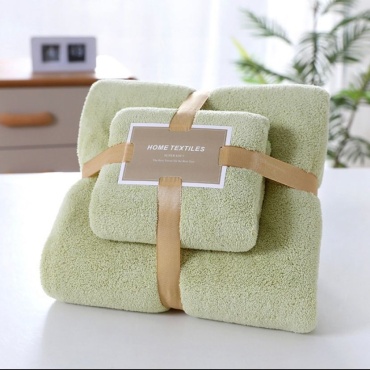 Набор полотенец Home Textile 140x70 см, хлопок, бамбуковое волокно, махровая ткань, 2 шт,