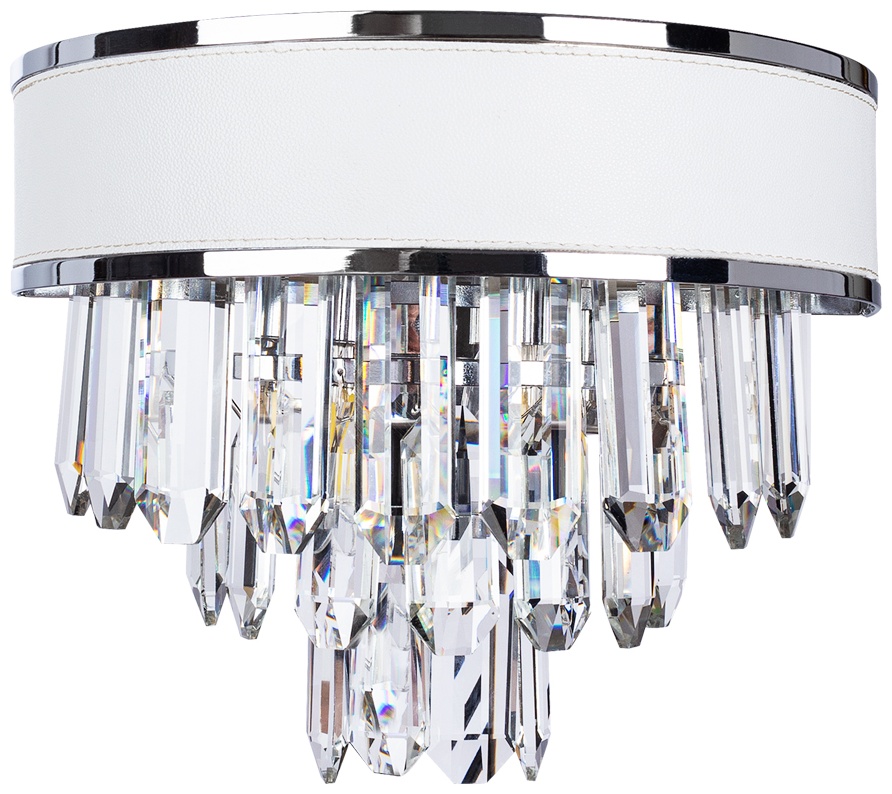 Бра настенный, накладной Arte Lamp Е14, белый, серебристый