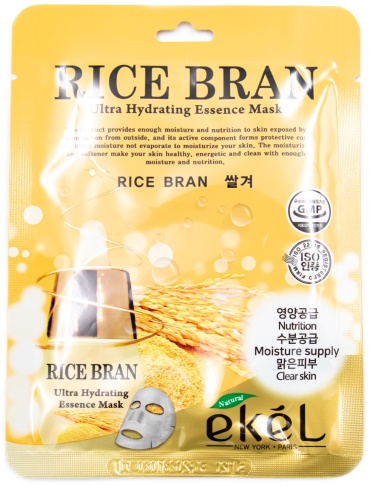 Маска для лица EKEL тканевая Rice Bran 1 шт