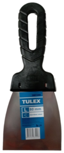 Шпатель малярный Tulex 80 мм, нержавеющая сталь арт. 3001208