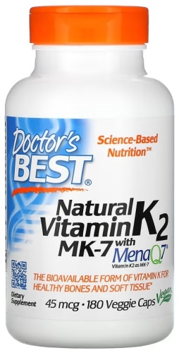 Doctor's Best Natural Vitamin K2 MK-7 капсулы 180 шт