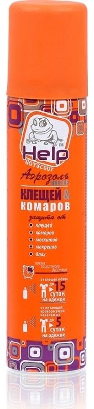 Купить Аэрозоль Help от клещей и комаров репеллентный 75 мл в Алматы ...