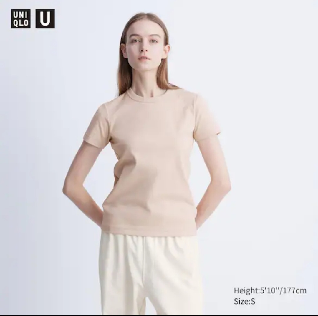 Футболка Uniqlo розовый