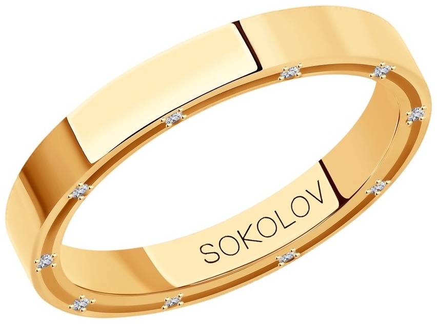 SOKOLOV Diamonds 1111126-01 размер 18.5 вес 3.42 г золото, бриллиант