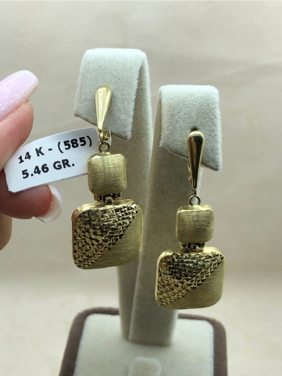Серьги GOLD ZAMIRA Bant0279 вес 5.46 г золото, без вставок