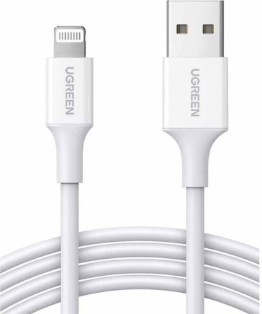 Кабель Ugreen Apple Lightning (M), USB TypeC (M), 1 м, US155/20728 белый
