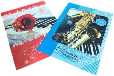 Тетрадь для нот Anel Print 555, 8 л, А4, ноты, мягкая обложка, 1 шт