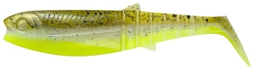 Мягкая приманка Savage Gear Cannibal Shad Green Pearl Yellow 1 шт