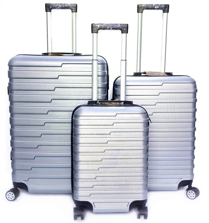 Купить Чемодан Ambassador Lstar 007 ABS-пластик 200 л серебристый в ...