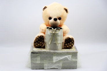 PANDA-SHOP шкатулка Bear, текстиль