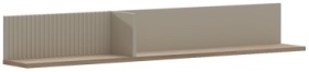 Полка Euromebel Доменика, 00059859, 135х19x19.5 см, серый, светло-коричневый