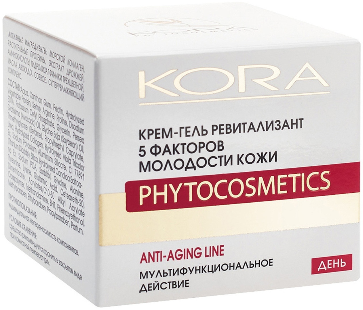 Купить Kora 50 мл крем-гель ревитализант 5 факторов молодости кожи в ...