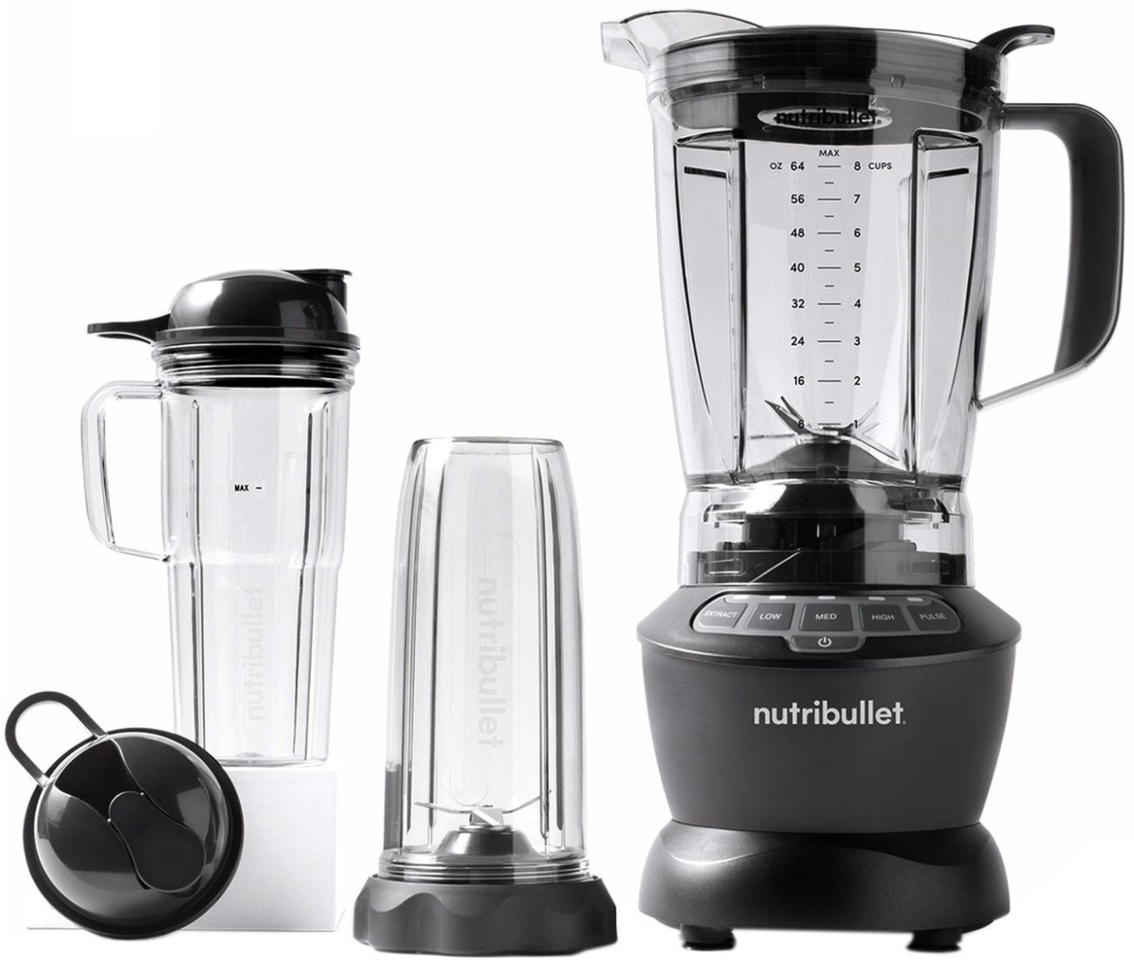 Блендер стационарный NutriBullet NBF500DG черный