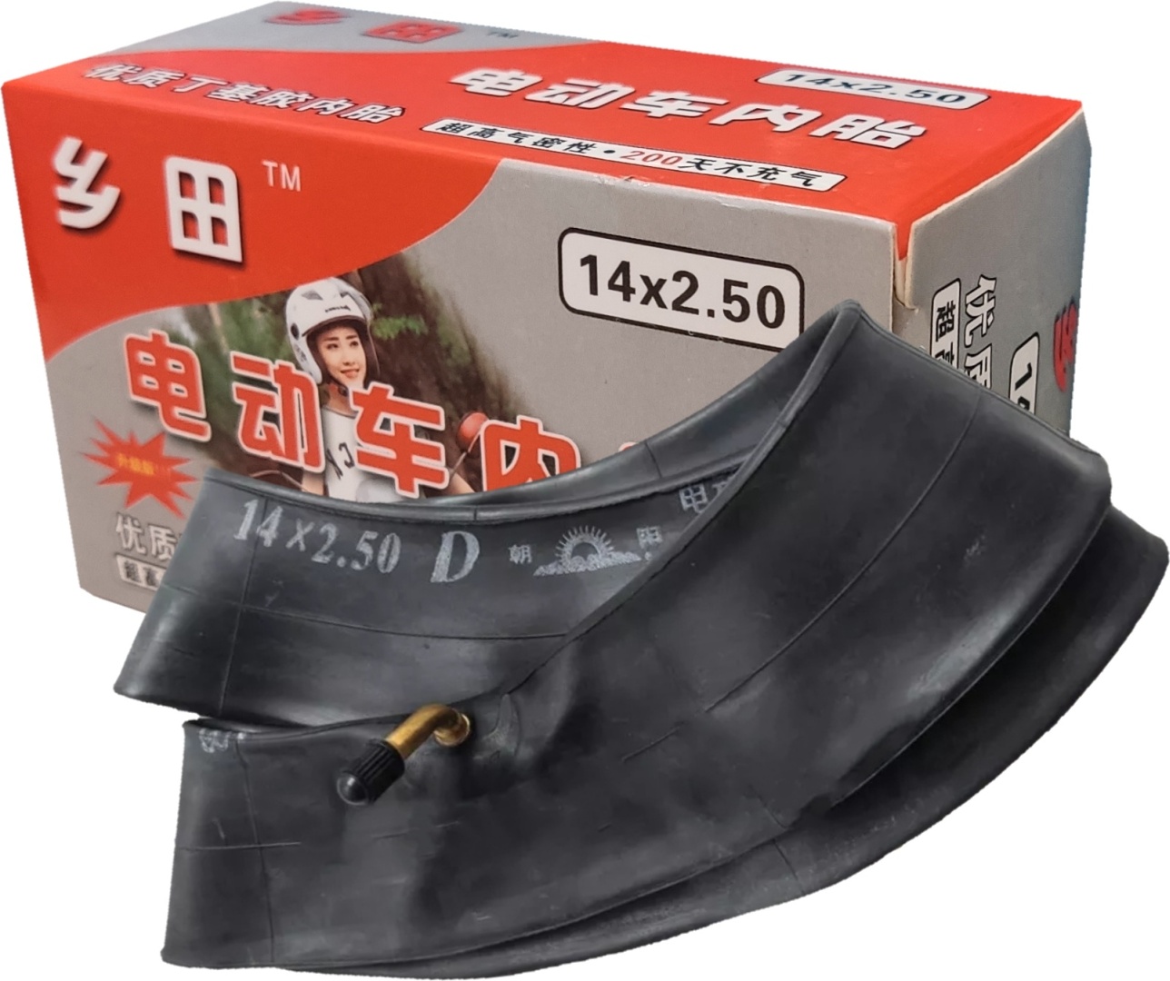 Камера Shimeng для скутера 14×2,5 Г-образный ниппель 45°