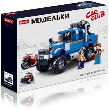 Конструктор SLUBAN Модельки Внедорожник рокеров M38-B0813, деталей 363 шт