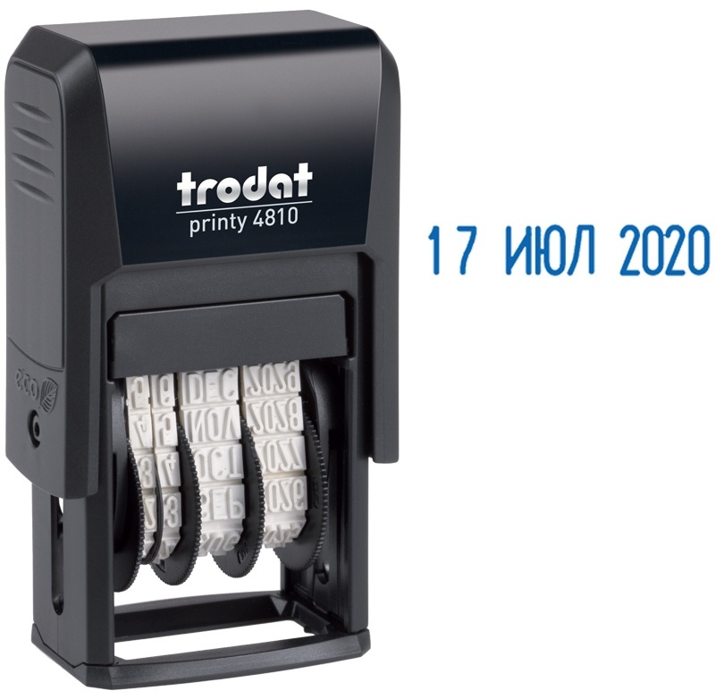 Датер ленточный Trodat 4810 русский 3.8 мм