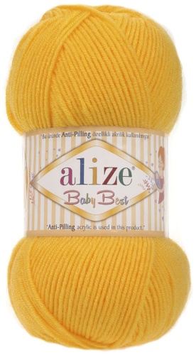 Моток Alize Baby Best 216 желтый 240 м 100 г