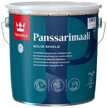 Tikkurila алкидная PANSSARIMAALI SOLID SHIELD A 2.7 л, белый