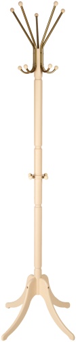 Вешалка напольная Верона Грация Люкс/VER118GL, дерево, 55x185 см, слоновая кость