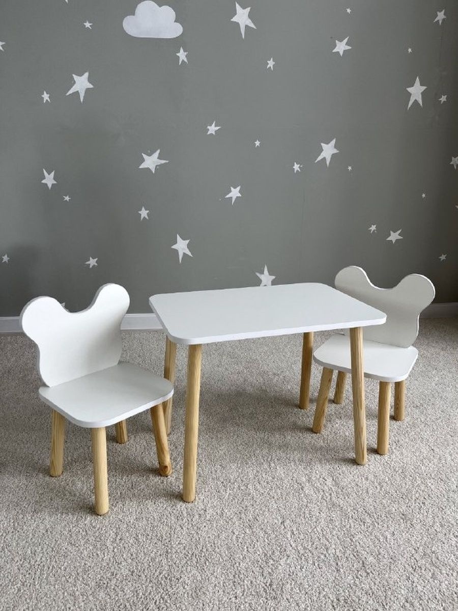 Купить Dimdomkids 151283928 детский стол, 60 см x 40 см x 48 см, белый ...