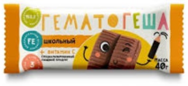 Гематогеша Школьный 40г батончик 1 шт