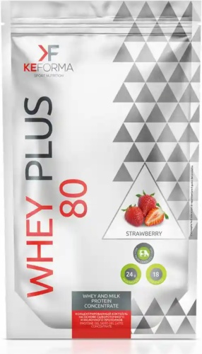Siberian Wellness Whey Plus 80 клубника 480 г