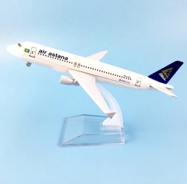 Aidarov Brand статуэтка самолёт Air Astana Airbus A320 8 см, металл