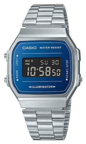 Кварцевые CASIO A168WEM-2BEF нержавеющая сталь