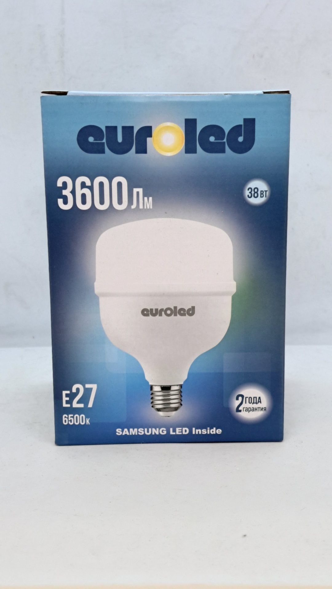 EUROLED 38W E27, светодиодная, холодный белый