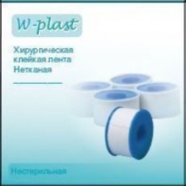 Пластырь W-Plast хирургическая клейкая лента нетканевая 5см *5м 1 шт не стерильно