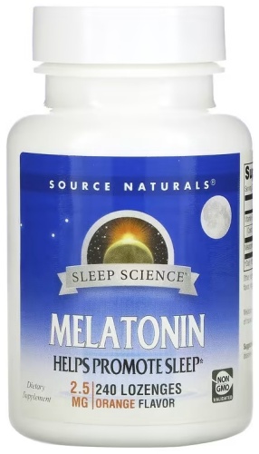 Source Naturals БАД Melatonin, Orange, 2.5 mg 240 пастилок