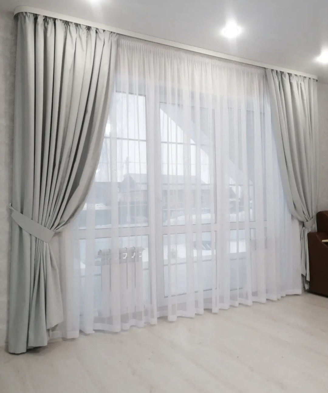 Купить ESCARDIN комплект 5678SV 400x275 см 2 шт, тюль, велюр в кредит в ...