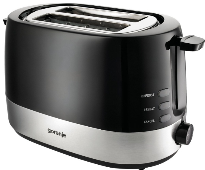 Тостер Gorenje T850BK серебристый, черный
