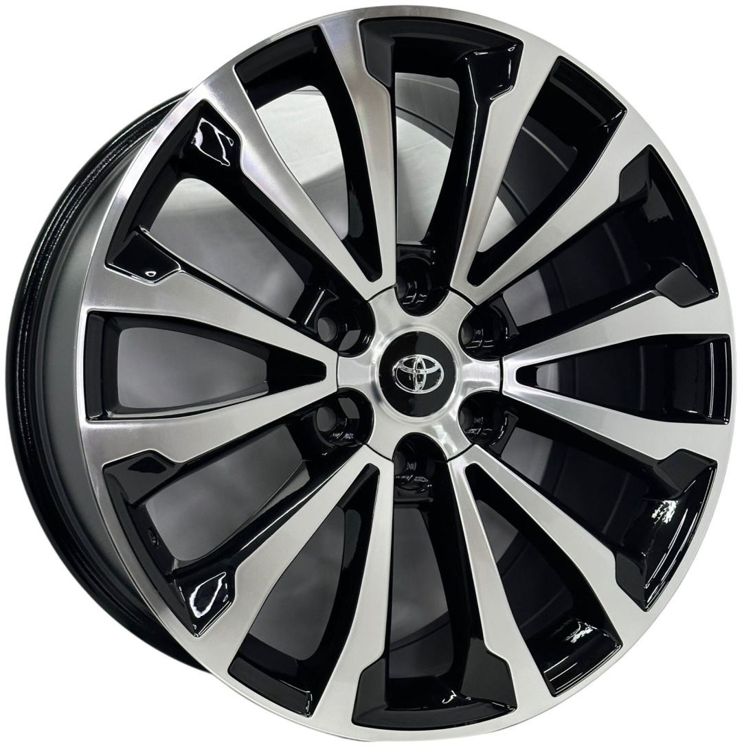 Yixing 5391WW 8.5x20/6x139.7 D106.2 ET28 4 диска черный, серебристый