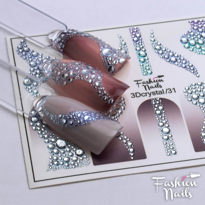 Fashion Nails слайдеры 3D Crystal 31