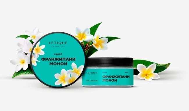 Letique Cosmetics скраб Франжипани-монои для тела 250 мл