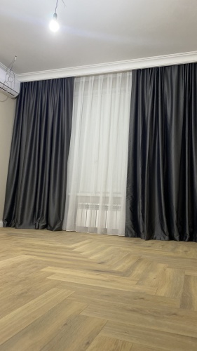 Портьеры AMIGO 600x300 см 2 шт, блэкаут, серый