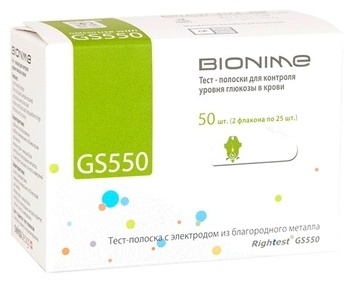 BIONIME 4710627337620 тест-полоски для глюкометра 50 шт
