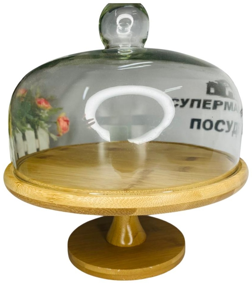 Супермаркет Посуды хлебница DS00110, бамбук, стекло