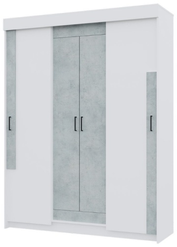 Шкаф-купе Горизонт Виктор, 160x210х52 см, белый