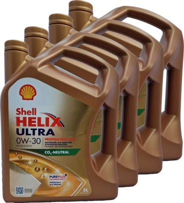 Синтетическое SHELL HELIX ULTRA 0W-30 4 л