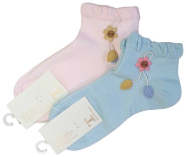 Носки Tespe W-8106-1 2 пары голубой, розовый 4-6 лет