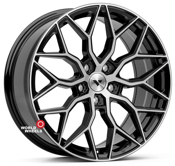 WorldWheels 611 7.5x17/5x114.3 D67.1 ET35 4 диска черный, серебристый