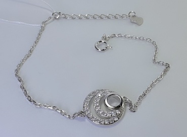 PRESTIGE JEWELRY 04-802-2750-07 длина 16 см, вес 1.75 г серебро, плетение якорное