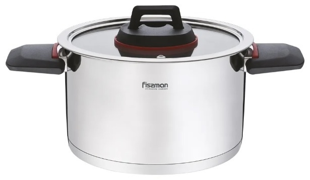 Кастрюля 4.6 л, Fissman 5230 нержавеющая сталь