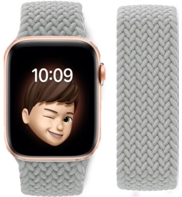 Ремешок Geek для Apple Watch Series 3, Watch Series 5, Watch Series 7, Watch Series 8 серый