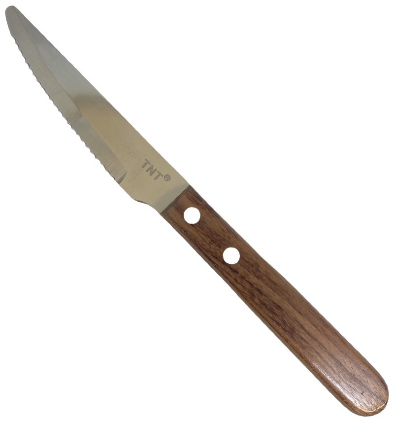 Нож Yiwumart 1 шт, серебристый, коричневый 9301056
